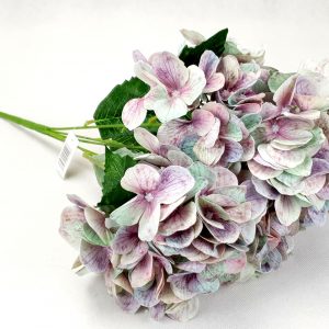 Hortenzia csokor gumis lilás kék 50 cm