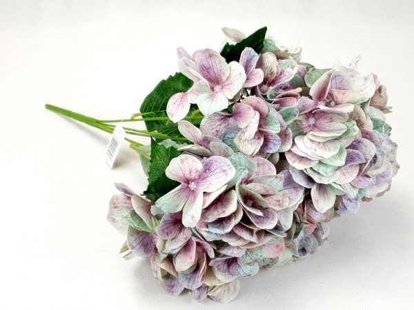 Hortenzia csokor gumis lilás kék 50 cm