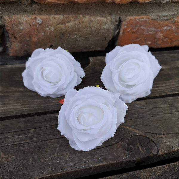 Rózsafej - fehér 5 cm
