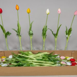Gumi tulipán szálas bimbós 43 cm