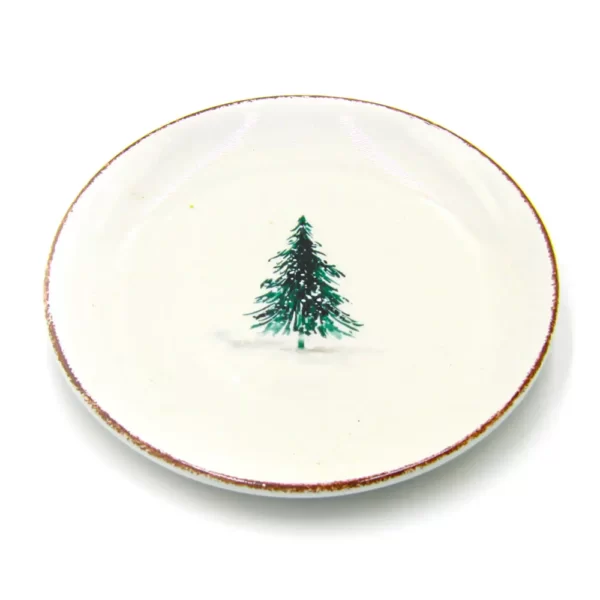 Karácsonyi tányér fenyőfás 15 cm